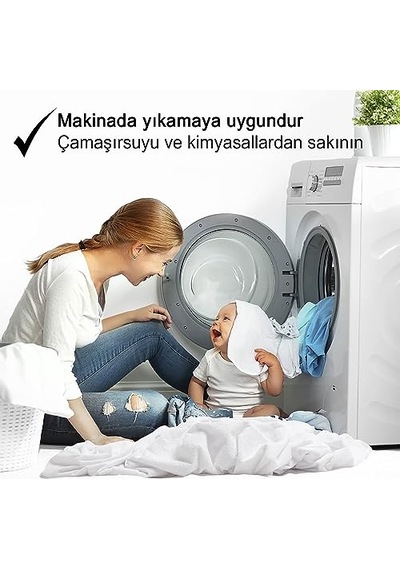 Geçirmez Pamuklu Alez Yastık 2 Adet Genel