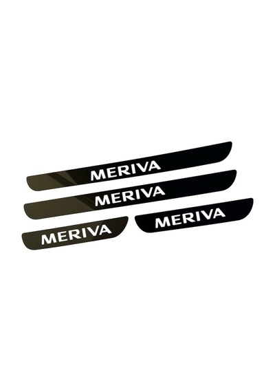 Meriva Pleksi Kapı Eşiği Piano Black 4 Parça