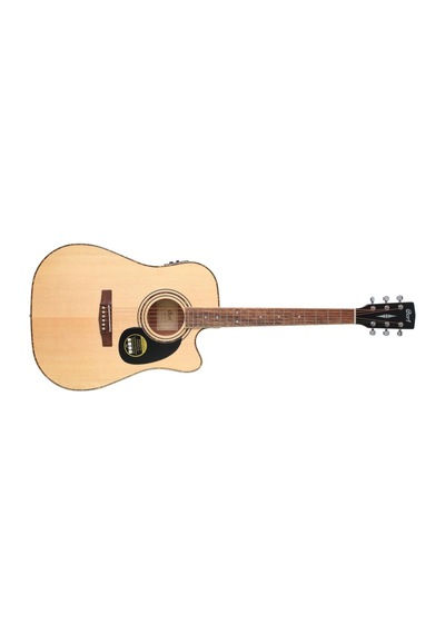 Cort Ad880Cenat Elektro Akustik Gitar Kılıf + Pena + Askı + Jak Kablo
