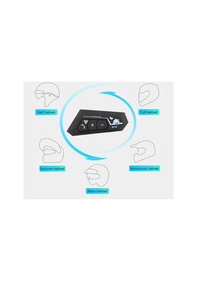 Hubrendy Kargo Vothoon Bt22 Kask Kulaklık Bluetooth Motosiklet Kulaklık 5.0 Bluetooth Interkom Motor