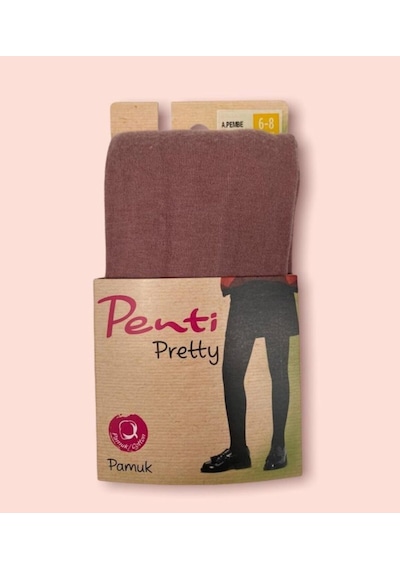 Penti Kız Çocuk Açık Pembe Pamuk Kalın Külotlu Çorap Açık Pembe/37