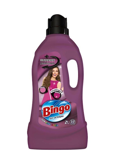 2 Adet Bingo Sıvı Bakım Deterjanı Bakım Onarım 33 Yıkama 2000 Ml