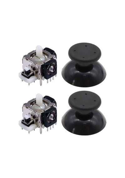 Xbox 360 Analog Motor Topuz Tamir Seti 2+2 Siyah Xbox 360 Kol Tamiri İçin Yedek Parça