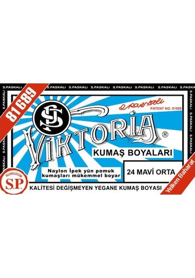 Viktoria Kumaş Boyası Orta  Mavi