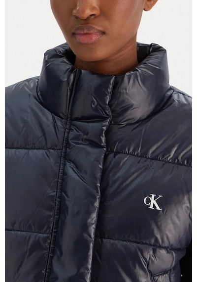 Calvin Klein Parlak Kısa Şişme Kadın Mavi Ceket Lv047d504g-vek Mavi