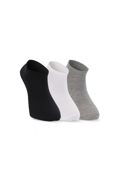 Slazenger Jadıra 3 Lü Erkek Siyah / Beyaz Çorap Siyah / Beyaz