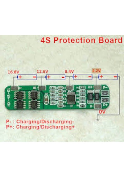 4S 12A Lityum Batarya Bms Balans Kartı Hx-4S-A01