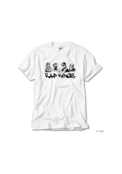 Rap Legends Sketch Art Beyaz Tişört