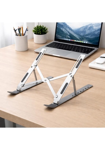 Lexroo Notebook Standı 2in1 Katlanabilir Taşınabilir Folding Alüminyum Dizüstü Bilgisayar Standı