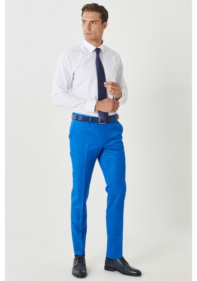 AC&Co / Altınyıldız Classics Ekstra Slim Fit Mono Yaka Pick Desenli Yelekli Takım Elbise 4A3122200009SKS Saks