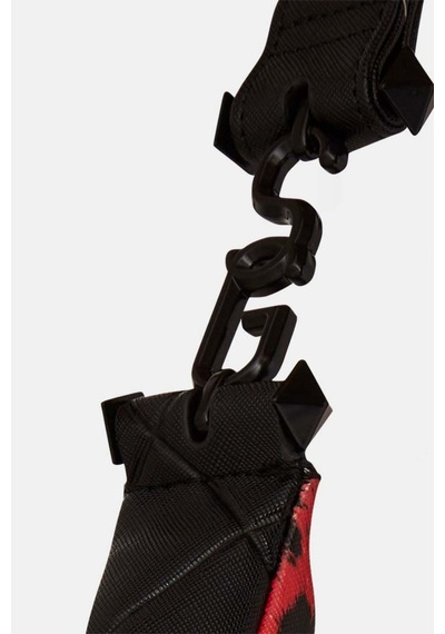 Sprayground Leopar Zincir Omuz Çantası, Sınırlı Sayıda Kırmızı