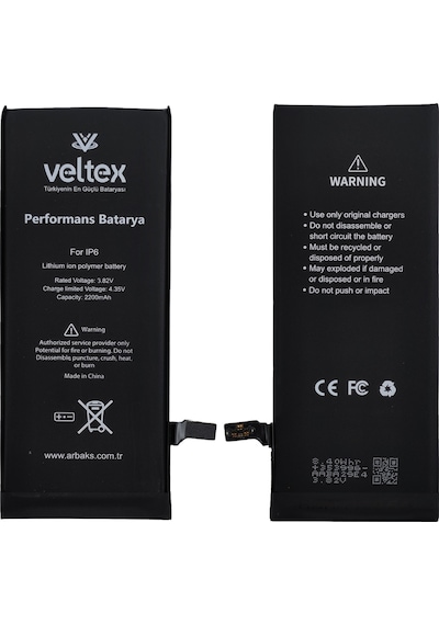 Teknonet Apple Uyumlu iPhone 6  Veltex 2200 Mah Batarya