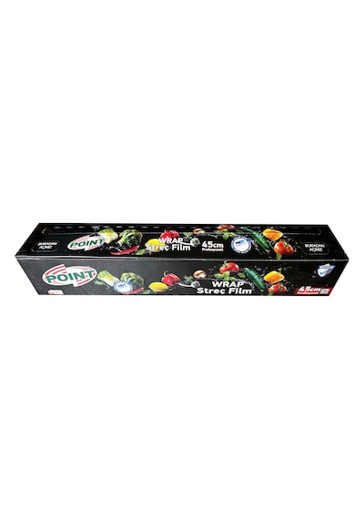 Point Şeffaf Mutfak Rulo Streç Film Folyo - 45 Cm. X 250 Metre - Gıdaya Uygun - 1 Paket