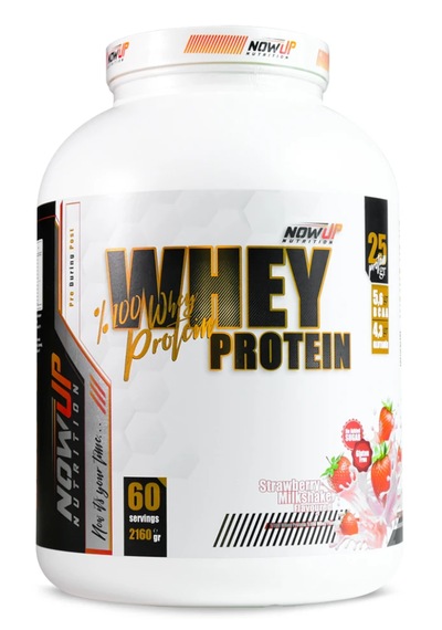 Nowup Nutrıtıon %100 Whey Protein Tozu Çilek Aromalı 2160 Gr - 60 Servis Çilek