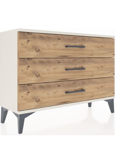Arges Şifonyer 3 Çekmeceli 88x30x64 Aytaşı-çam Aytaşı