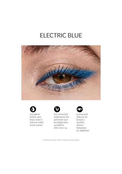 Tr Glimmerstick Asansörlü Metalik Göz Kalemi Electric Blue Genel