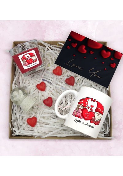 Bk Gift Sevgiliye Özel Hediye Seti-3-2, Yıl Dönümü Hediyesi, İsimli Kupa, Sevgiliye Hediye, Sevgililer Günü Hediyesi