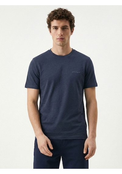 Regular Fit Erkek Tshirt K.kol Koyu Lacivert