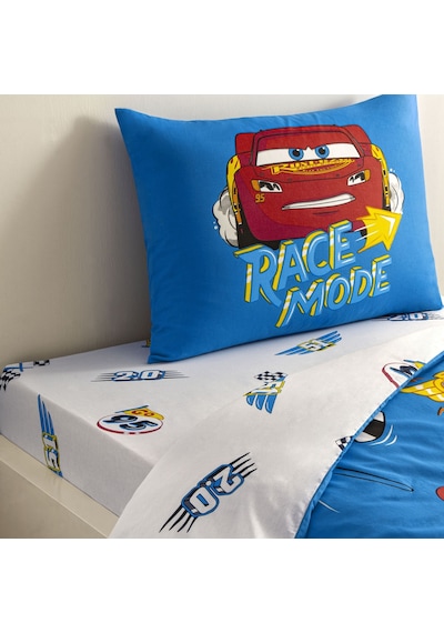 Taç Lisanslı Disney Cars Let' S Race Tek Kişilik Pamuk Nevresim Takımı 000000001000050000 Çok Renkli