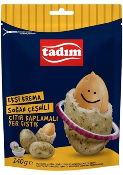 Tadım Yer Fıstığı Çıtır Kaplamalı Ekşi Krema&soğan 140 Gr