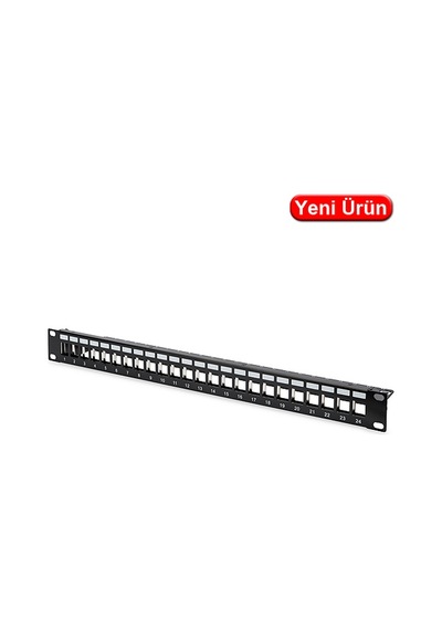 Digitus Dn-91411 Cat6 24 Port Boş Patch Panel 19" 1u Beyaz