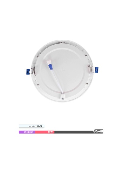 ACK Sıva Altı Yuvarlak LED Panel Armatür 6500K 18W AP01-01830 Beyaz