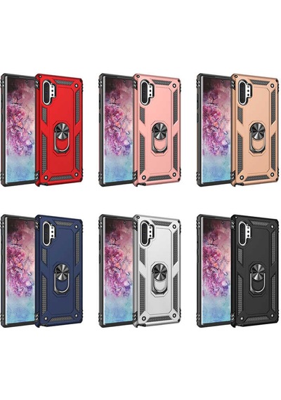Galaxy Note 10 Plus Kılıf Zore Vega Kapak Kırmızı