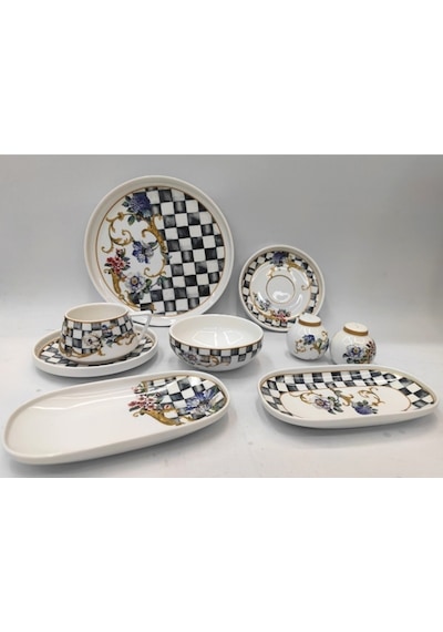 Emsan Victoria 32 Parça 6 Kişilik Kahvaltı Takımı 600.15.01.2499 Çok Renkli