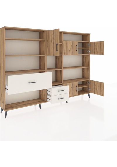 Arges Dolap 13 Raflı 3 Çekmeceli 5 Kapaklı 220x30x163 Çam-çam/aytaşı Atlas Çam/aytası - Atlas Çam Arges Dolap 13 Raflı 3 Çekmeceli 5 Kapaklı 220x30x163 Çam-çam/aytaşı Atlas Çam/aytası - Atlas Çam
