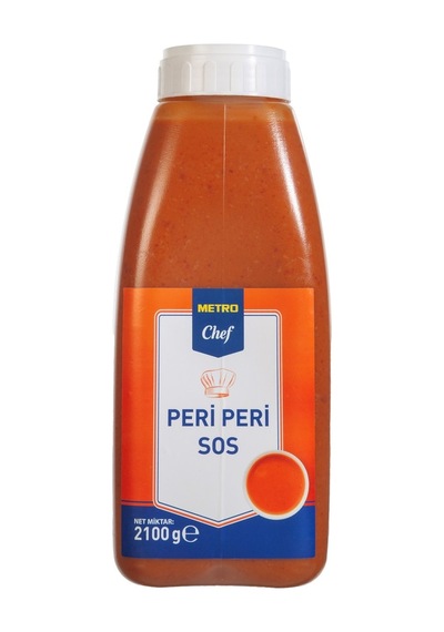 Metro Chef Peri Peri Sos 2,1 Kg - Acı Biberli Yoğun Aromalı Sos 3'li Ekonomik Paket - 3 Adet Tarı