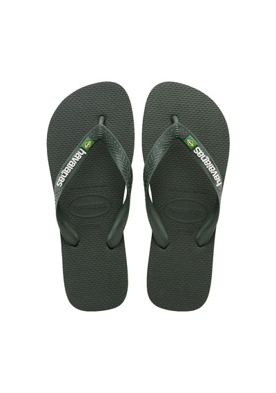 Brasil Logo Olive Green Unisex Terlik 39-40 Yeşil