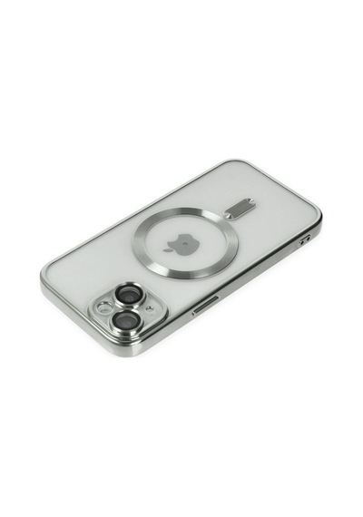 Apple iPhone Uyumlu  14 Kılıf Kross Magneticsafe Kapak -  Gümüş