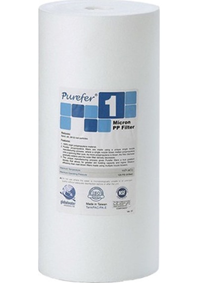 Aquames Su Arıtma Purefer 10" Big Blue 1 Mikron Tortu Filtresi