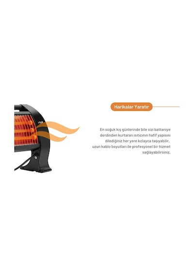 Yui QH-1200 Quartz Elektrikli Isıtıcı