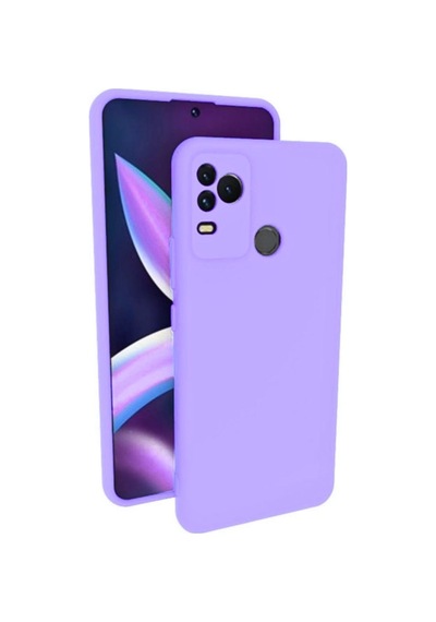 Omix X400 Uyumlu Silikon Kılıf - Kamera Korumalı Esnek Pastel Renk Kapak - Lila Lila