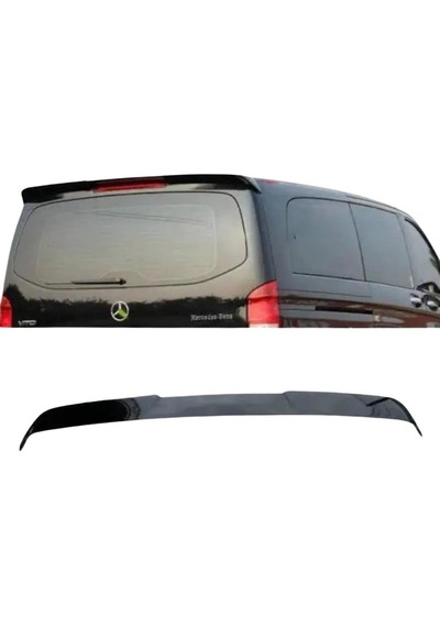 Mercedes Vito W447 Uyumlu Plastik Parlak Siyah Boyalı Spoiler