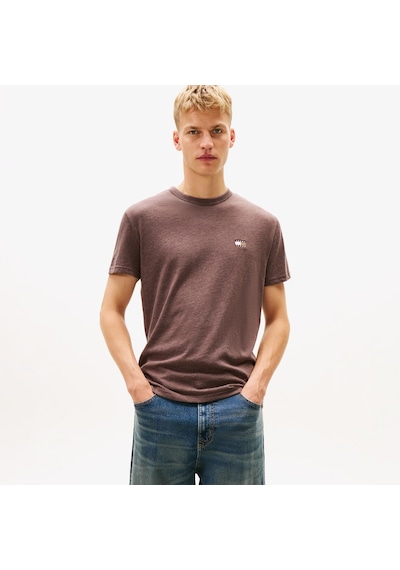 Tommy Hilfiger Jeans Reg Badge Erkek Kahverengi T-shirt Dm0dm22667