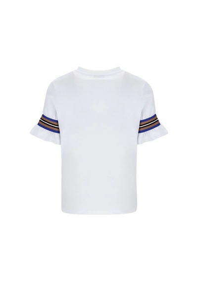 Beyaz Fila Kadın T-shirt Puffed Tw411140 Beyaz