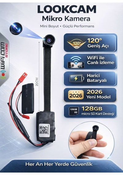 Geniş Açılı Mikro Wifi Güvenlik Kamerası