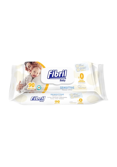 Fibril Baby Sensitive Islak Bebek Havlusu 90'Lı