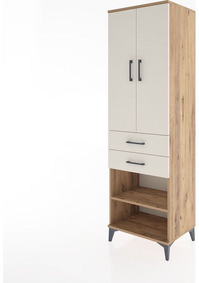 Hyperion Dolap 2 Raflı 2 Çekmeceli Tek Askılı 60x44x195 Çam-aytaşı Atlas Çam