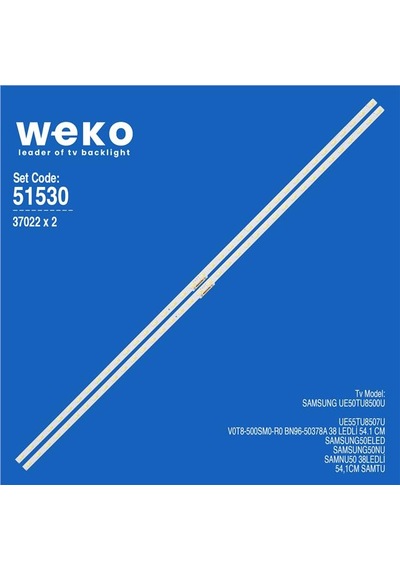 Samsung Uyumlu Ue50tu8500u 50'' 2 Adet Tv Led Bar Tvnizi Açıp İçindeki Led Barla Birebir Aynısı Olduğunu Görmeden Almayınız. Sonrasında İade Almamaktayız.