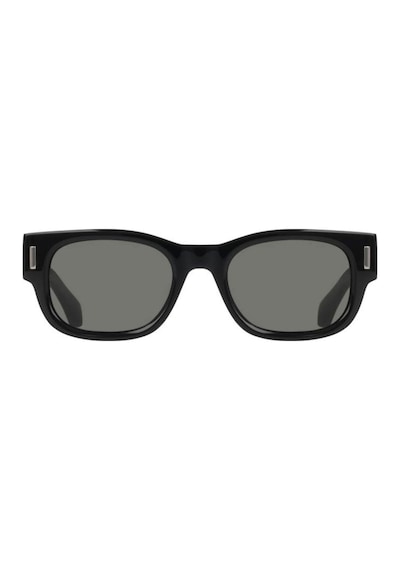Salvatore Ferragamo Sf 2064se 001 51 Unisex Dikdörtgen Siyah Kemik Güneş Gözlüğü Siyah