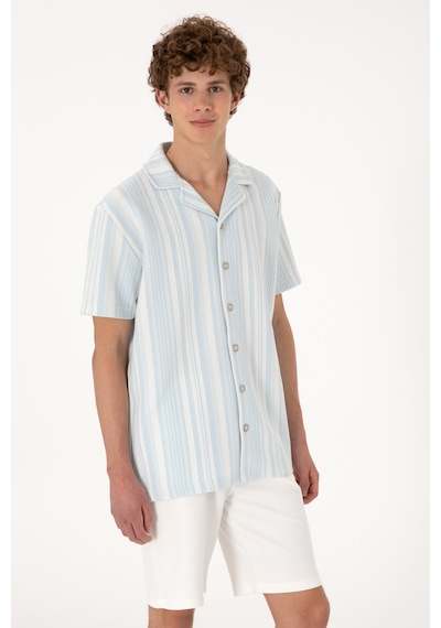 U.s. Polo Assn. Erkek Açık Mavi Gömlek Örme 50306895-vr003 Acık Mavı