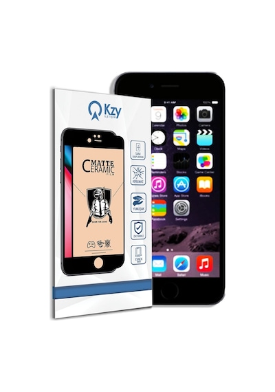 Apple Uyumlu iPhone 6 Plus Tam Kaplayan Mat Seramik Ekran Koruyucu-Siyah (499102145) 20 Tl Fark Ile Apple Uyumlu iPhone Hızlı Şarj Kablosu