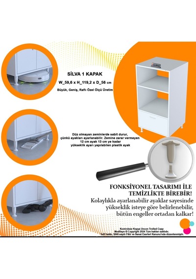 Armin 1 Kapaklı 59,6 X 119,2 X 56 Cm Mini Fırın Mikrodalga Fırın Dolabı Çok Amaçlı Mutfak Dolabı Beyaz Armin 1 Kapaklı 59,6 X 119,2 X 56 Cm Mini Fırın Mikrodalga Fırın Dolabı Çok Amaçlı Mutfak Dolabı Beyaz