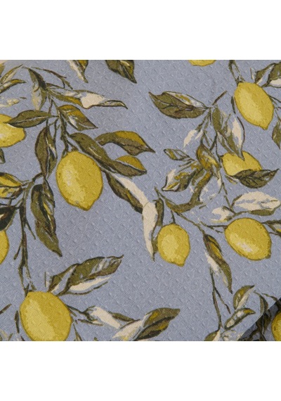 Soft Fresco Çift Kişilik Pike Takımı - Mavi Çok Renkli