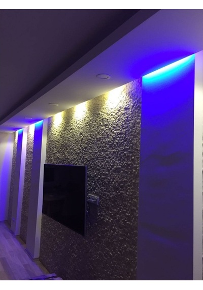Klasık Traverten Fileli Patlatma Taş Duvar Kaplaması Doğal Taşlar