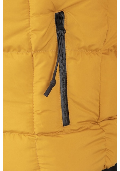Maraton Sportswear Regular Erkek Kapşonlu Uzun Kol Basic Safran Mont 21259-safran Safran