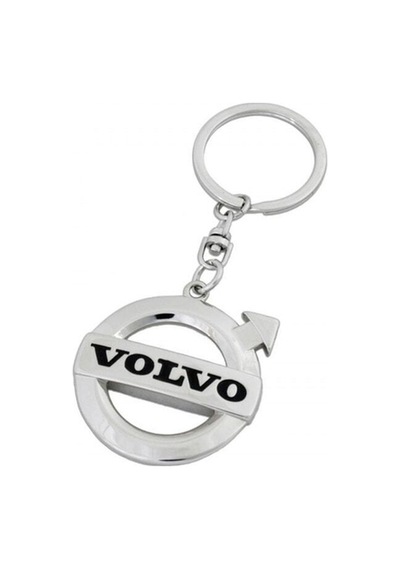 Volvo Xc90 3d Metal Otomobil Anahtarlığı - Krom Kaplamalı Oto Anahtarlık